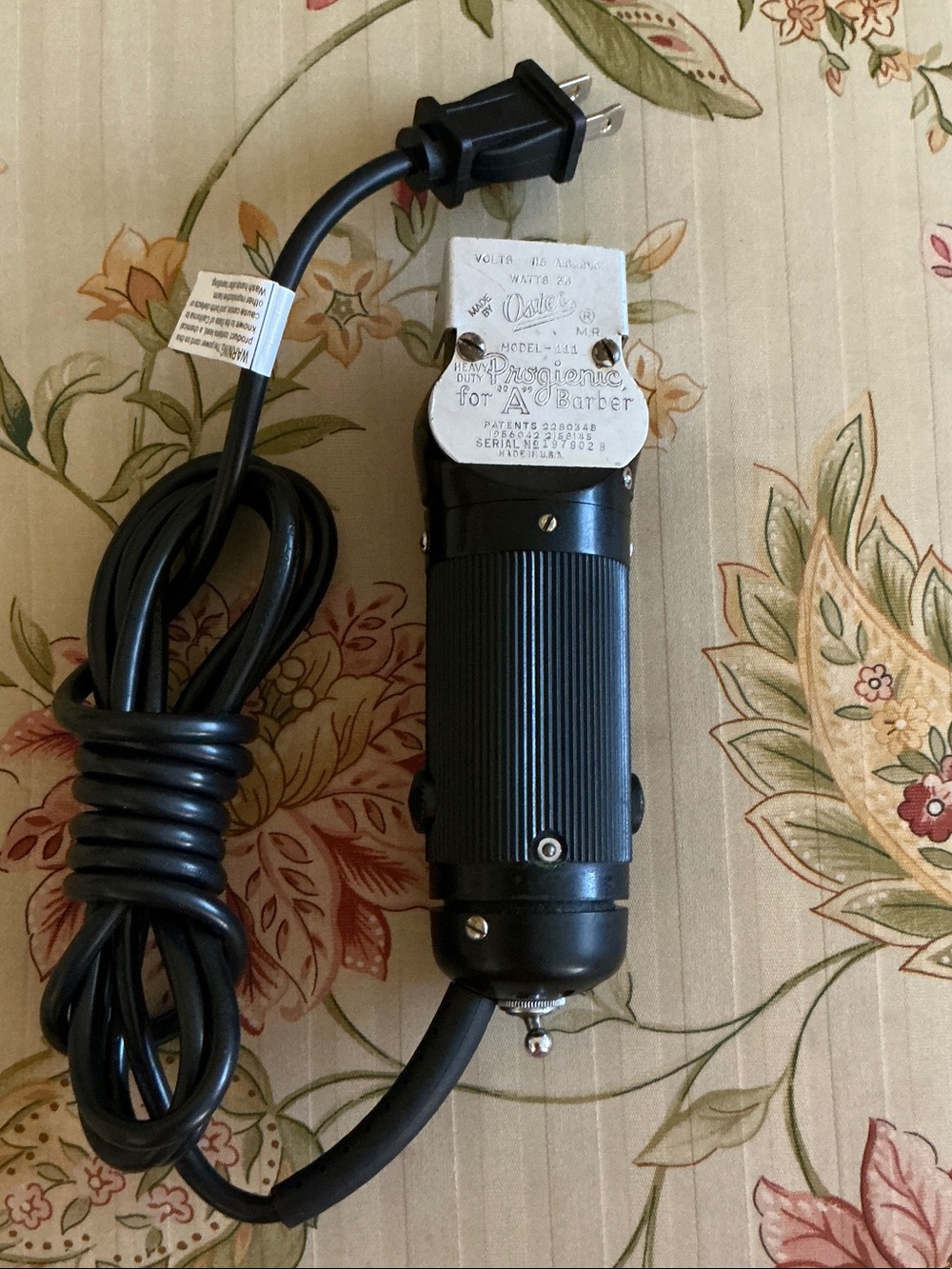 Vintage Oster Heavy Duty Progienic Barber Clippers
